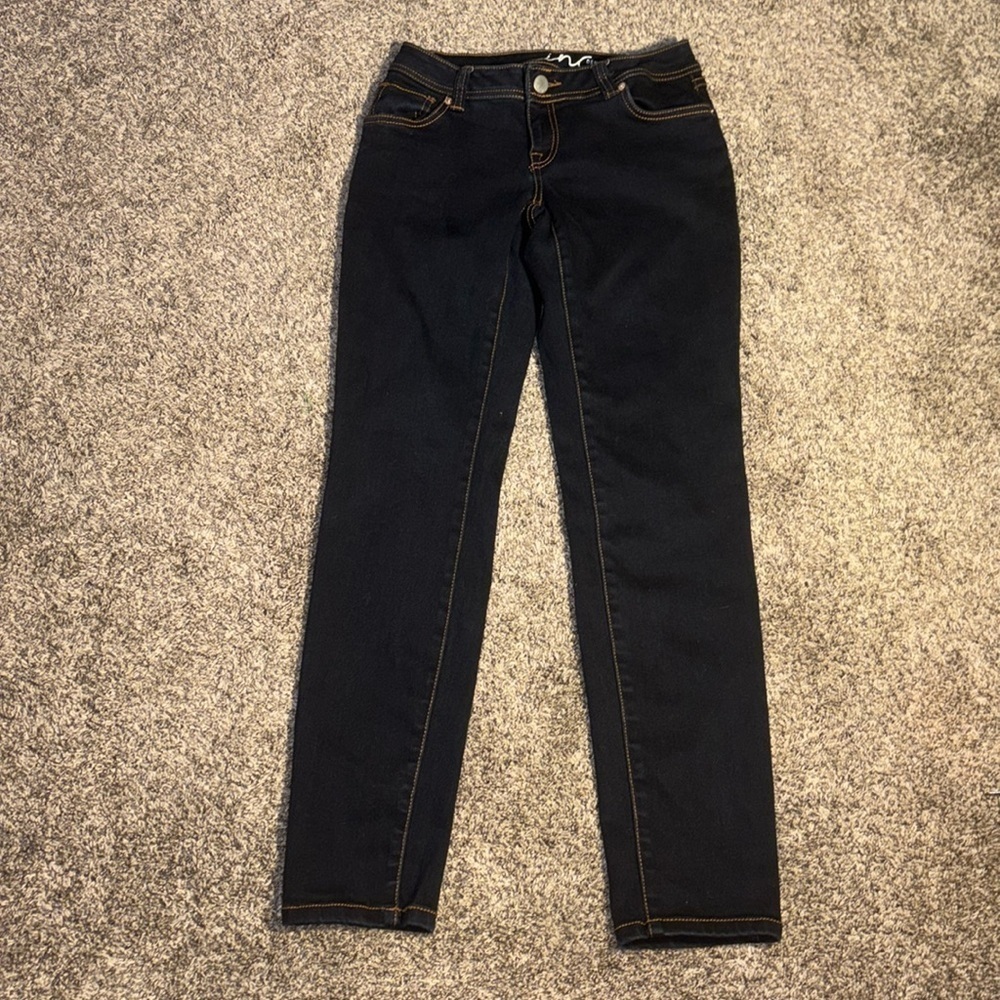 INC International Concepts Dark Wash Skinny Jeans Size 2 Curvy Fit